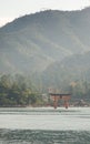 Itsukushima Giant Torii in Hiroshima, Japan