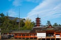 Itsukushima Shinto Shrine complex in Miyajima Island