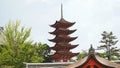 Itsukushima Shinto Shrine, Miyajima Island, Hiroshima, Japan Royalty Free Stock Photo