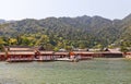 Itsukushima Shinto Shrine (XVI c.), Japan. UNESCO site Royalty Free Stock Photo