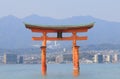 Itsukushima shrine Miyajima island Hiroshima Japan Royalty Free Stock Photo