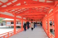 Itsukushima shrine Miyajima island Hiroshima Japan Royalty Free Stock Photo