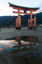 Itsukushima Shrine at Miyajima Island, Japan. Royalty Free Stock Photo