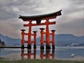 Itsukushima Torii tourist attraction in Japan