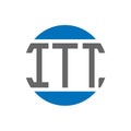ITT letter logo design on white background. ITT creative initials circle logo concept. ITT letter design Royalty Free Stock Photo