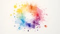 Itten color circle, watercolor colors Royalty Free Stock Photo