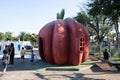 Itu, Sao Paulo, Brasil May 01, 2023. Exaggeration square. Big fruit