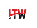 ITW Letter Initial Logo Design Vector Illustration Royalty Free Stock Photo