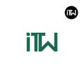 ITW Logo Letter Monogram Design Royalty Free Stock Photo