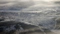 ÃÂ¡ity of Ust-Kut on the Lena river in winter in a frosty fog and haze