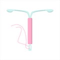 IUD contraception method isolated. Pregnancy control