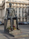 Iuliu Maniu statue on Victory Street - Calea Victoriei.