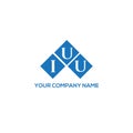 IUU letter logo design on white background. IUU creative initials letter logo concept. IUU letter design Royalty Free Stock Photo