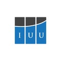 IUU letter logo design on WHITE background. IUU creative initials letter logo concept. IUU letter design Royalty Free Stock Photo