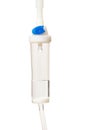 IV Bag and Drip Chamber Royalty Free Stock Photo