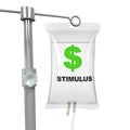 IV Bag Economic Stimulus Illustration