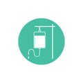 IV bag icon. Vector illustration, flat design