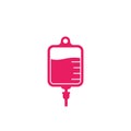 Iv bag, medical drip icon