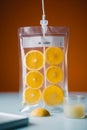 IV Drip Vitamin Infusion Therapy Saline Bag AI generated