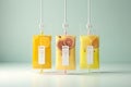 IV Drip Vitamin Infusion Therapy Saline Bag AI generated