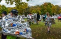 2016.09.25: IV Moscow Marathon.The athletes finish the marathon distance. Royalty Free Stock Photo