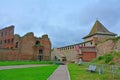 IV prison case and Monarchic tower in Fortress Oreshek near Shlisselburg, Russia