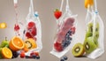 IV Vitamin Drip Infuse Fruit Therapy Bag Royalty Free Stock Photo