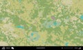Ivacevicy District, Belarus. Topographic Humanitarian Royalty Free Stock Photo