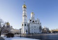 Ivan the Great Bell-Tower complex. Cathedral Square, Inside of Moscow Kremlin, Russia