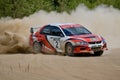 Ivan Smirnov on Mitsubishi Lancer Royalty Free Stock Photo
