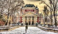 Ivan Vazov National Theatre in Sofia Royalty Free Stock Photo