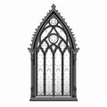 Christian Gothic Window Drawing: Monochromatic Graphic Design