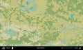 Ivanava District, Belarus. Topographic Humanitarian Royalty Free Stock Photo