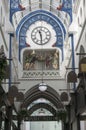 Ivanhoe Clock, Thornton`s Arcade Shopping Mall, Leeds City Centre Royalty Free Stock Photo