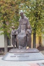 Ivano-Frankivsk, Ukraine - October 17, 2016: Monument to metropolitan Andrey Sheptytsky