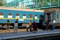 Ivano Frankivsk, Ukraine: Railway station. Royalty Free Stock Photo