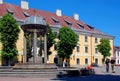 Ivano Frankivsk, Ukraine: Statue of the Virgin Mary on Maydan Sheptytskoho