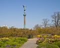 Ivar Huitfeldt Column at Langelinie park in Copenhagen Royalty Free Stock Photo