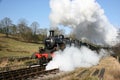 Ivatt Tanks 41312 and 41241 at Haworth, Keighley and Worth Valley Railway, West Yorkshire, UK - February 2008