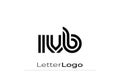 IVB Creative Unique Modern Letter Logo Design. Elegant Monogram Logo Design with Decorative Elements and Typography Royalty Free Stock Photo