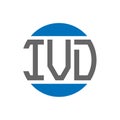 IVD letter logo design on white background. IVD creative initials circle logo concept. IVD letter design Royalty Free Stock Photo