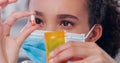 Ive completed the cure. a young scientist holding a pill in her hand while working in a lab. Royalty Free Stock Photo