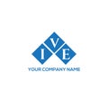 IVE letter logo design on white background. IVE creative initials letter logo concept. IVE letter design Royalty Free Stock Photo