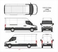 Iveco Daily Cargo Delivery Van L3H2 2014-2019 Royalty Free Stock Photo
