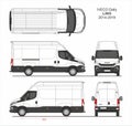 Iveco Daily Cargo Delivery Van L3H3 2014-2019 Royalty Free Stock Photo