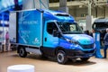 Iveco eDaily L2 H2 electric van presented at the Hannover IAA Transportation Motor Show. Germany - September 20, 2022