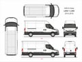 Iveco Daily Van L2H2 and L3H2 2014-2019 Royalty Free Stock Photo