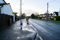 IVER HEATH, BUCKINGAMSHIRE, ENGLAND- 16th November 2020: One of several creepy child-shaped bollards in Iver