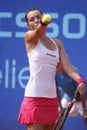 Iveta Benesova in WTA Prague tournament Royalty Free Stock Photo