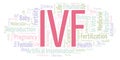 IVF word cloud. Royalty Free Stock Photo
